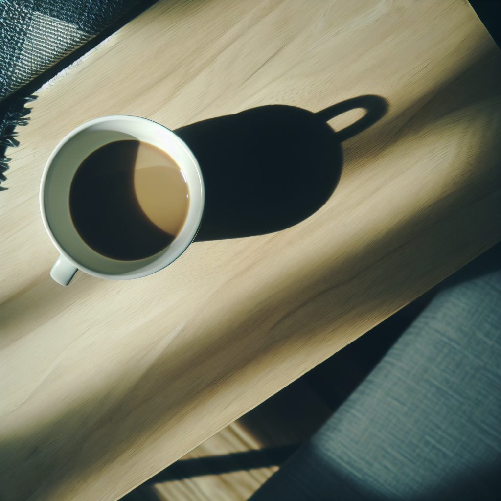 Morning coffee moment